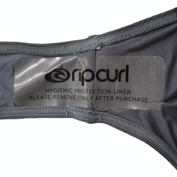 *NWT* Ripcurl Bandeau Bikini Top & Bottom - Slate Dolphin Blue/Grey - Picture 12 of 12